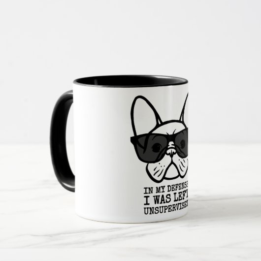 Besitzer Cooler Bulldog Tasse (Vorderseite Links)