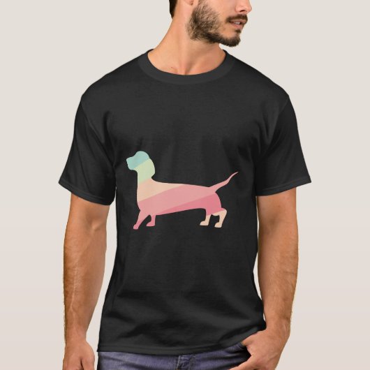 Besitzer der Dackel: farbenfrohe Wurst T-Shirt (Vorderseite)