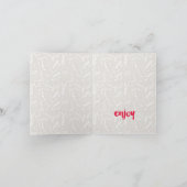 Besitzer der Joyful Foliage Holiday Gift Card Einladung (Innenseite)