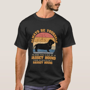 Besitzer des Basset Hound Dog Tierarztes Retro Vin T-Shirt