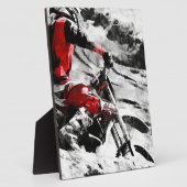 Besitzer des Berges - Motocross Racer Dirt-Bike Fotoplatte (Seite)