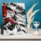 Besitzer des Berges - Motocross Racer Dirt-Bike Fotoplatte (Seite)