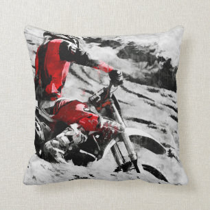 Besitzer des Berges - Motocross Racer Dirt-Bike Kissen