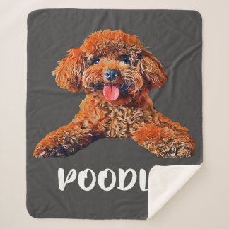 Besitzer des Black Poodle Dog Mama Vater | Niedlic Sherpadecke