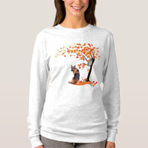 Besitzer des Hundes der deutschen Schäferhunde und T-Shirt