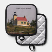 Besitzer des Leuchtturms für Kupferharben Topflappen (Vorderseite/Rückseite)