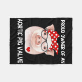 Besitzer einer ortischen Schweinebälllenkrankheit  Fleecedecke (Vorderseite (Horizontal))