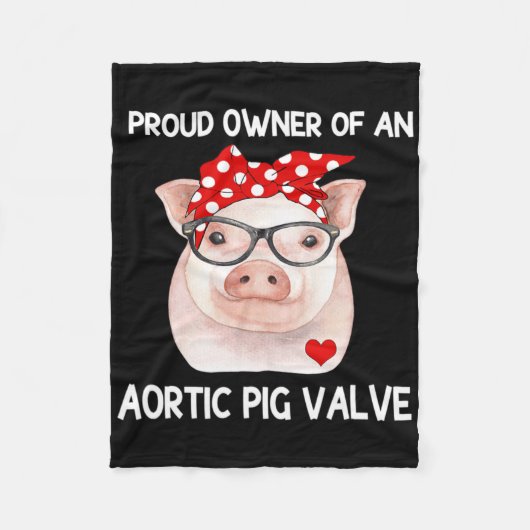 Besitzer einer ortischen Schweinebälllenkrankheit Fleecedecke (Vorderseite)