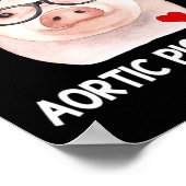 Besitzer einer ortischen Schweinebälllenkrankheit Poster (Ecke)