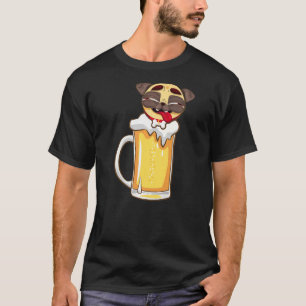 Besitzer eines Bierhundes Pug Bierkrug Trink-Gag T-Shirt