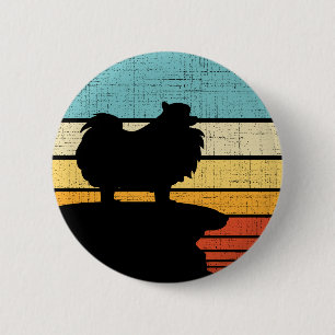 Besitzer eines Pomeranian Retro Vintage 60er 70er  Button
