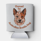 Besitzer eines Rinderhundes (rot) Dosenkühler (Rückseite)