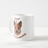 Besitzer eines Rinderhundes (rot) Kaffeetasse (Vorderseite Links)