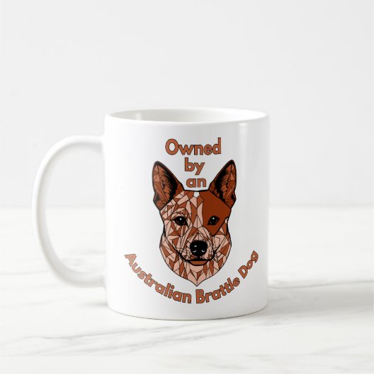 Besitzer eines Rinderhundes (rot) Kaffeetasse (Links)