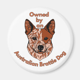 Besitzer eines Rinderhundes (rot) Magnet