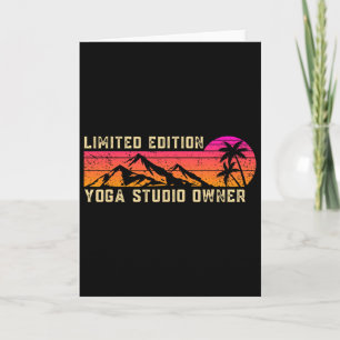 Besitzer eines Yoga-Studios Job Geburtstagsarbeite Karte