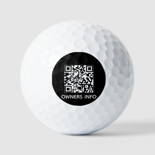 Besitzer Kontaktinformationen benutzerdefinierte Q Golfball (Vorderseite)