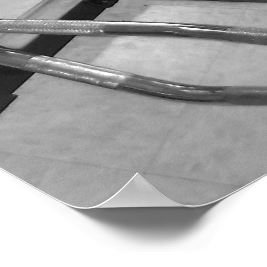 Besitzer oder Benutzer von Gymnastik mit kurvigem Poster (Ecke)