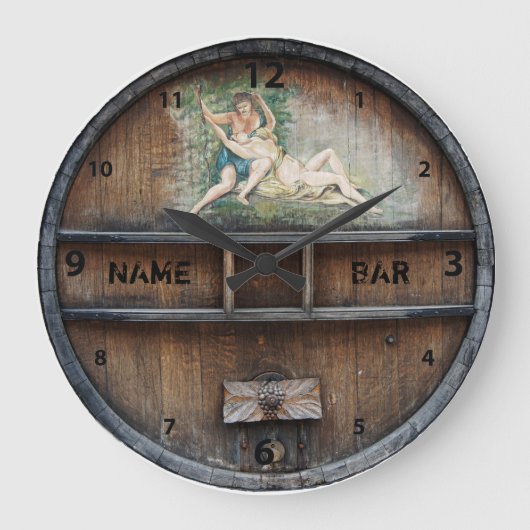 Besitzer oder Kunde einer Bar oder eines Pubs Uhr (Vorderseite)