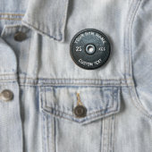 Besitzer oder Nutzer eines Vintage-Fitnessstudios Button (Beispiel)