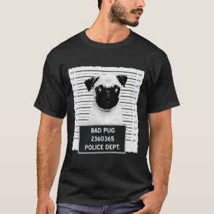 Besitzer süßer Hunde Pug Geschenk &x27;Mug Shot&x2 T-Shirt