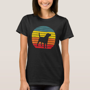 Besitzer von Beagle-Hunden Retro-Stil Vintage-farb T-Shirt