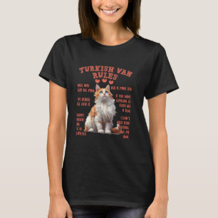 Besitzer von Katzen TURKISH VAN REGELN Lustiger tü T-Shirt