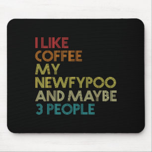 Besitzer von Newfyo-Hunden, Kaffeeliebhaber, lusti Mousepad