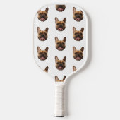 Besitzer von personalisierten Gesichtsbeuteln Pickleball Schläger (Rückseite)