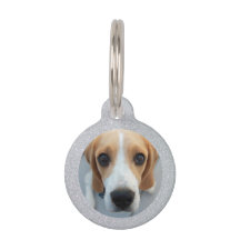 Besitzer von Silver Glitzer Pet Dog Custom Foto