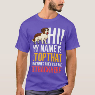 Besitzer von St. Bernard Dog Welpen Lover _12 T-Shirt