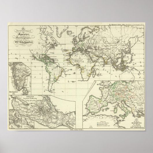 Besitzungen der Spanier Poster (Vorne)