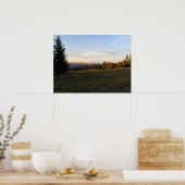 Beskid Sadecki Sunrise Poster (Küche)