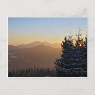 Beskid Sądecki View for Tatras Postcard Postkarte