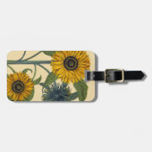 Besler: Sonnenblume Gepäckanhänger (Vorderseite horizontal)
