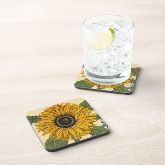 Besler: Sonnenblume Getränkeuntersetzer (Rechte Seite)