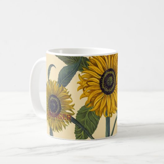 Besler: Sonnenblume Kaffeetasse (Vorderseite Links)