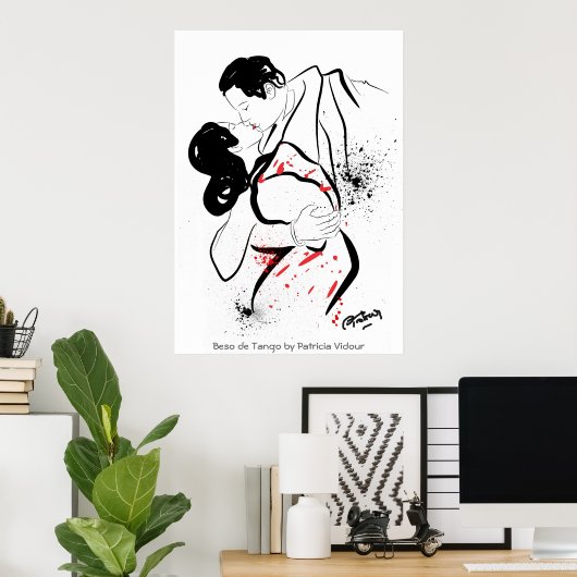 Beso de Tango - Kuss von Tango Poster (Heimbüro)