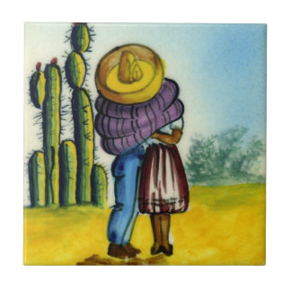 Beso - die Kuss-Vintage Art-Mexikaner-Fliese Fliese