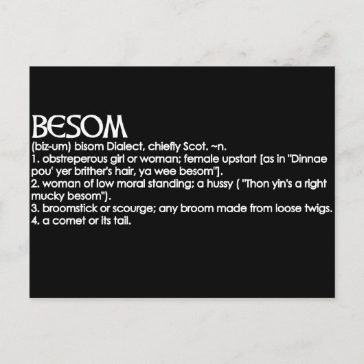 Besom Postkarte (Vorderseite)