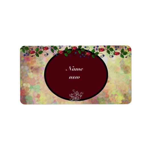 Besonder Adressaufkleber (Vorne)