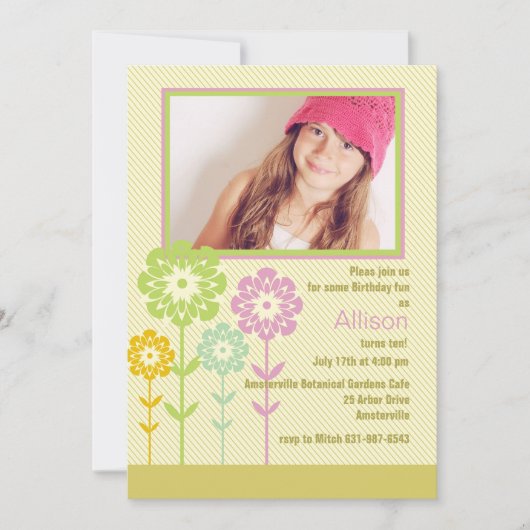 Besondere 4 Foto Einladung (Vorderseite)