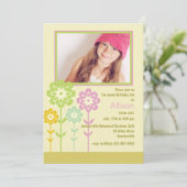 Besondere 4 Foto Einladung (Stehend Vorderseite)