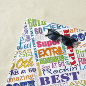 Besondere 60. Geburtstagsparty Personalisierte Ges Strandtuch (Beispiel)