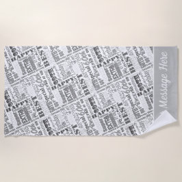 Besondere 60. Geburtstagsparty Personalisierte Ges Strandtuch