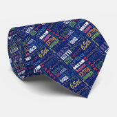 Besondere 65. Geburtstagsparty Personalisierte Ges Krawatte (Gerollt)