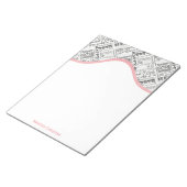 Besondere 70. Geburtstagsparty Personalisierte Ges Notizblock (angewinkelt)