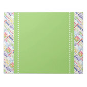 Besondere 75. Geburtstagsparty Personalisierte Ges Notizblock (Vorderseite)