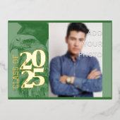 Besondere Abschluss Einladung Postkarte (Vorderseite)