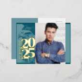 Besondere Abschluss Einladung Postkarte (Vorderseite/Rückseite)